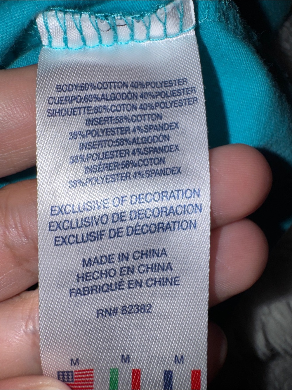 Champion Men’s Teal Graphic Logo Short Sleeve Tee - Picture 3 of 5